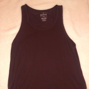 burgundy american eagle tank